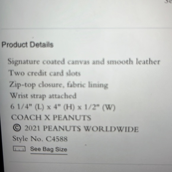 COACH X PEANUTS CORNER ZIP WRISTLET WITH WOODSTOCK PRINT - Picture 13 of 15